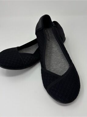 Seychelles Black Woven Slip-On Ballet Flats